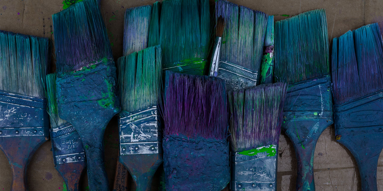 Photo of artist brushes